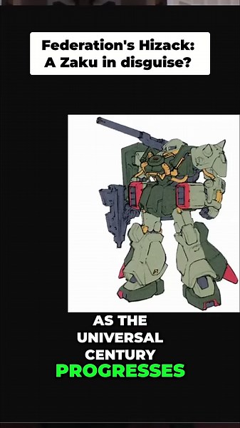 Gundam design evolution: Zeon meets Federation! #shorts