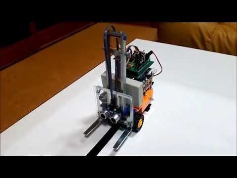 Arduinoがタミヤのフォークリフトをしゃべりながら運転する!!