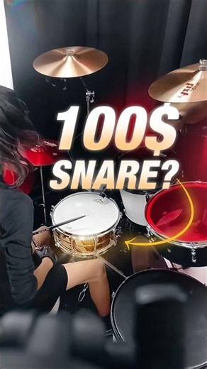 100$ snare from amazon💀, this snare is not even real brass, just brass over steel😂#drumset#snaredrum
