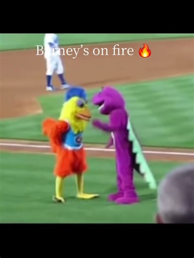 barney's on fire 🔥