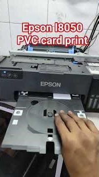 Epson l8050 PVC card print