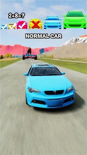 Big and Small car machines vs Big horse #beamngdrive #30