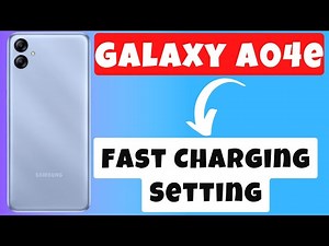 Samsung Galaxy A04e Enable Fast Charging || Fast Charging Setting