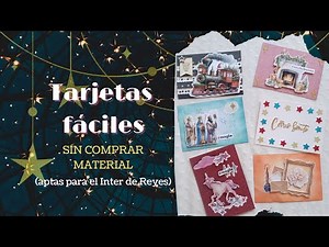 6 tarjetas "ESTRELLADAS" fáciles y sin comprar material | Tutorial