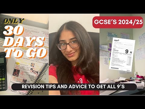 30 DAYS BEFORE GCSE’s - What to do for ALL 9's/Ultimate Last Minute 4 Week Revision Guide