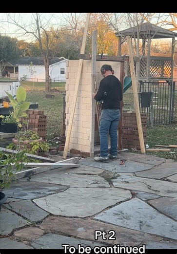 When you’re married to a bricklayer and always home projects going on ..hopefully next video will be it finished 🙏🤞 .#bricklayer #hubby #home#project #texas