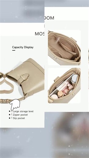 MOSSDOOM Túi Đeo Vai Da Đơn Giản Và Phong Cách, Dung Lượng Lớn Giá đã giảm xuống chỉ còn 309.000₫! #tuixachdep #tuixachnu #tuixach #thichminhtue