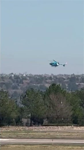 Medical Helicopter Flyover with Birds | Centennial Airport (KAPA)