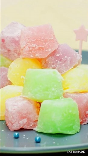 平成の駄菓子でもっちもちなカラフル餅🌈#shorts #駄菓子 #平成 #懐かしい #チューペット #もちもち #カラフル