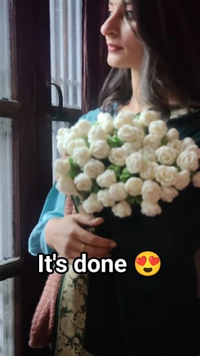 I made crochet Bouquet blanket #crochet #diy #aesthetic #beautiful #trending #handmade #pinterest