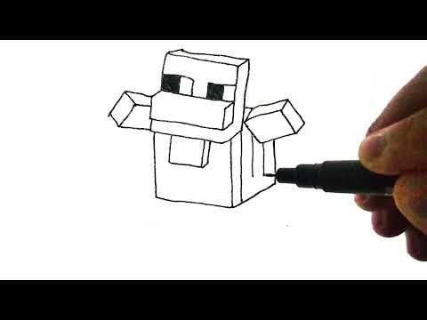 How to Draw a Minecraft Chicken Easy | Step by Step Minecraft Drawing Tutorial
