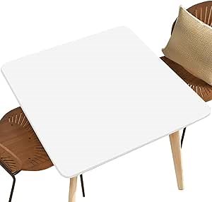Square Fitted Table Topper Covers for Square Table 32"x32", Wipeable Table Covers for Indoor Outdoor Events Holidays Decor