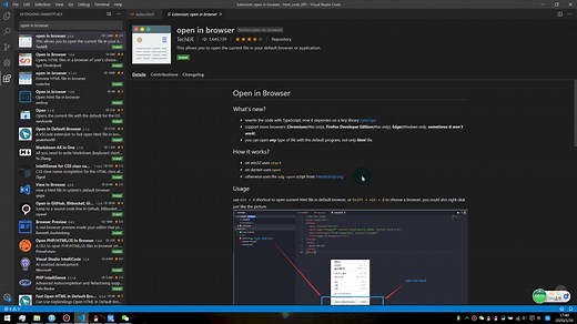 HTML_017_VSCode使用浏览器预览HTML文件