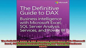 Downlaod Full PDF Free  The Definitive Guide to DAX Business intelligence with Microsoft Excel SQL S