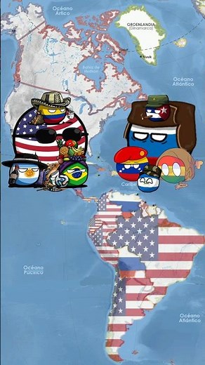 RUSIA VS EEUU EN LATINOAMÉRICA #countryballs #paises #curiosidades #historia #mapa