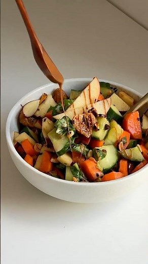Tamari Almond Apple Salad | Fresh Vegan & Gluten-Free Recipe