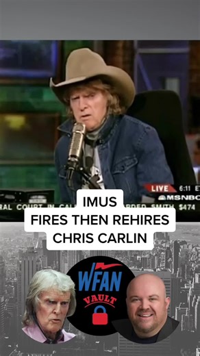 Imus fires then rehires Carlin over not reporting women’s basketball game. #Wfan #DonImus #ChrisCarlin #Nba #mikefrancesa #fyp