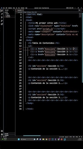 ¿Cómo Crear una Tabla de Contenidos en HTML de Manera Efectiva?