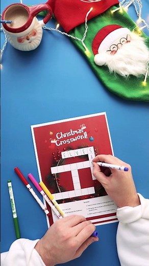 Free Christmas Crossword Printable #interacty