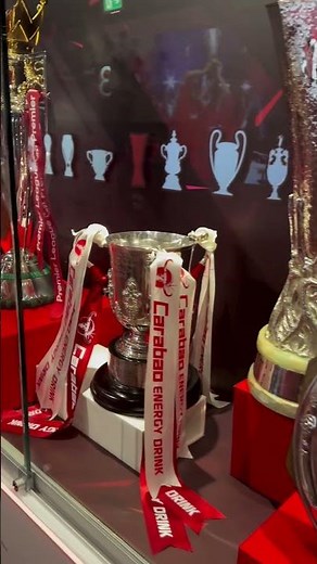 The new Anfield trophy cabinet at Liverpool FC #lfc