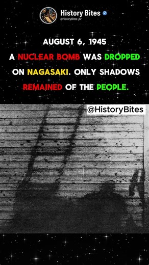 Human shadows in Nagasaki.
