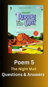 ICSE CLASS 9 | POEM 5 THE NIGHT MAIL | Treasure Chest | Evergreen Publications