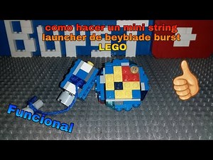 Como Hacer un mini string launcher de bleyblade burst Lego
