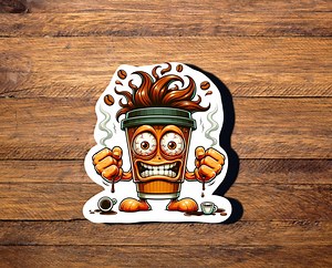 Hypercup Coffee - Waterproof Sticker - Laptop Decals - Waterbottle Stickers - Tumbler Decal - Etsy Australia