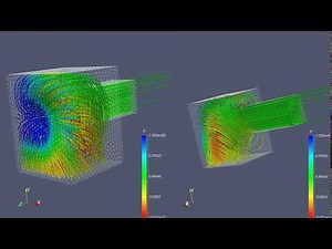Custom Streamtracer with Tube filter in paraView for Pressure solution using pisoFoam