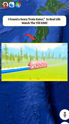 Scary Train Eater," Found On Google Maps and Google Earth #earth #maps