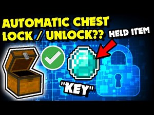 Automatic Chest LOCK & UNLOCK System | Using a Specific Named Key | Minecraft 1.18-1.20.4