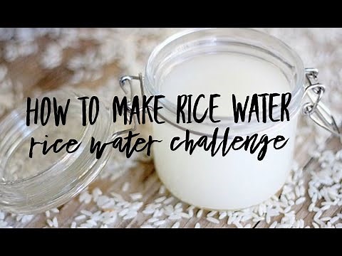HOW TO MAKE RICE WATER