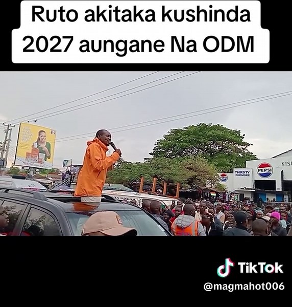Ruto akitaka kushinda 2027 lazima aungane Na ODM Simba Arati power.....