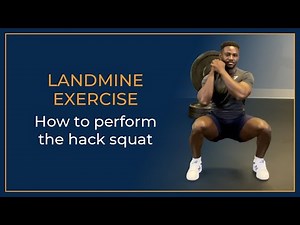 How to perform a landmine hack squat