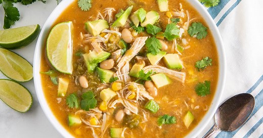 Flavor-Packed Salsa Verde Chicken Soup - Easy Crockpot Recipe!