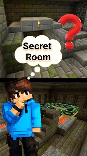 Minecraft But I found Secret Room🤫 #minecraft #viral #short