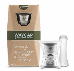 WayCap Ez Nespresso Reusable Pods - Italian Steel Capsules | Crema Joe