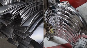 Complete Process of Manufacturing Motorcycle Mudguards in Factory