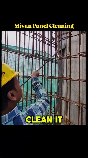 Mivan Panel Cleaning #mivan #cleaning #construction #civilengineer