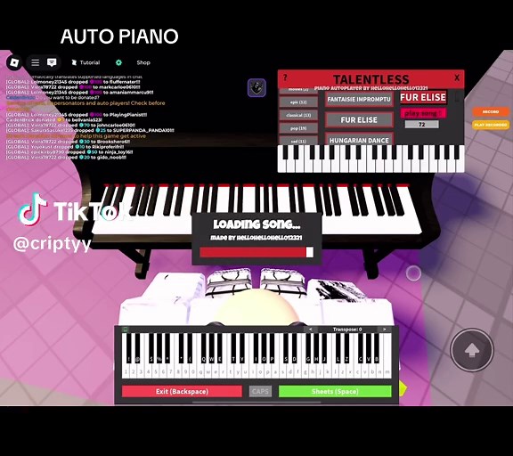 Roblox Auto Piano Player Script for Mobile and PC