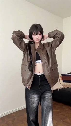 Title: Stylish Hard Leather Jacket Winter Outfits: Trendy Layers for Your Cold Days