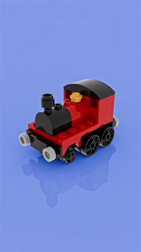 mini Steam Train 🚂 #lego #animation #diy #train