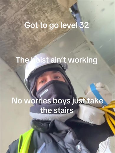 Construction Workers Hilariously Handle Staircase Challenge