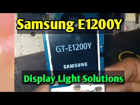 Samsung GT E1200Y Display or LCD Light Solutions