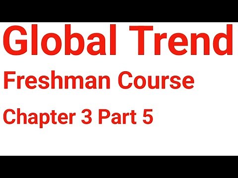 Global Trend freshman course chapter 3 part 5
