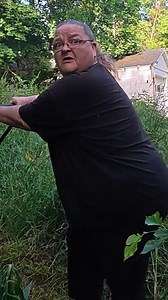 100 degrees and mowing, would you risk it? This lady is a hero! | Outdoors with Erik