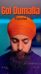 GOL DUMALLA TUTORIAL in detail. #turbantying #dumalla #nihangsingh #taksaliparna #golparna #párna #turbantyingservice #khalsadastarcenter #dastar #dumallalovers | Khalsa Dastar Center