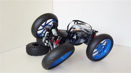 大轮子攀爬车 MOC-198719 Big Wheel Rock Crawler Technic lego