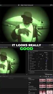 Night Vision Effect Final Cut Pro X Tutorial #nightvision #nightvisioncamera #finalcutprox #fcpx