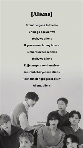 BTS aliens lyrics#trending#aliens#bts#kpop #arirang#lyrics#btsarmy#btsshorts#newsong#shorts